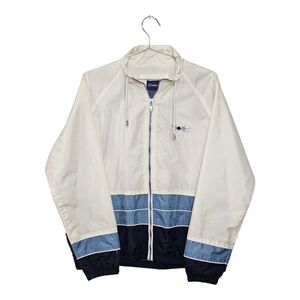 Catalina White and Blue Windbreaker Jacket